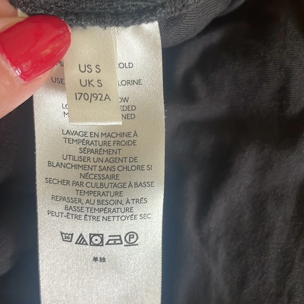 Free People Black Size Small Brittany Top